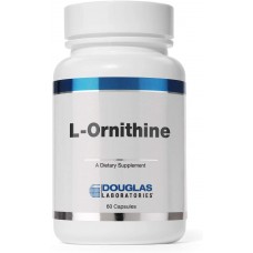 L-орнитин, L-Ornithine, Douglas Laboratories, для заживления ран, поддержки гормонов и работы ЖКТ, 500 мг, 60 капсул