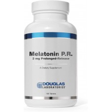 Мелатонин, пролонгированное высвобождение, Prolonged-Release Melatonin, Douglas Laboratories, поддержка сна, 3 мг, 180 таблеток