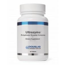 Ферментный комплекс, поддержка пищеварения, Ultrazyme, Douglas Laboratories, 60 таблеток