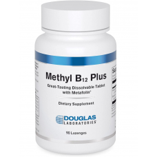 Метил В12 плюс, Methyl B12 Plus, Douglas Laboratories, для обмена веществ, энергии, производства клеток крови, нервной системы и гормонов, 90 жевательных таблеток
