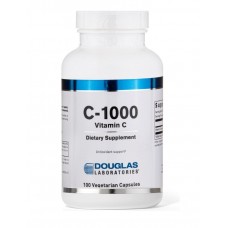 Витамин C, Vitamin C-1000, Douglas Laboratories, для поддержки кожи, кровеносных сосудов, сухожилий, суставных хрящей и костей, 1000 мг, 100 капсул