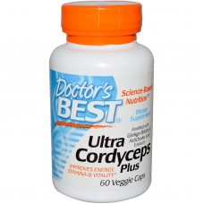 Кордицепс Ультра плюс, Cordyceps, Doctor's Best, 60 кап.