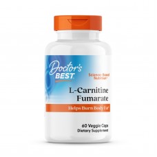 Л-карнитин фумарат, L-Carnitine Fumarate with Biosint Carnitine, Doctor's Best, 500 мг, 60 веганских капсул
