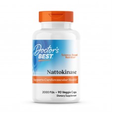 Наттокиназа, Nattokinase, Doctor's Best, 2.000 FUs, 90 капсул
