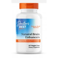 Витамины для мозга с GPC и PS, Brain Enhancers, Doctor's Best, 60 капсул