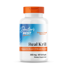 Масло криля, Real Krill, Doctor's Best, 350 мг, 60 капсул