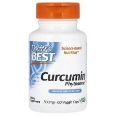 Куркумин, Curcumin Phytosome, Doctor's Best, 1000 мг, 60 вегетарианских капсул (500 мг в капсуле)