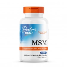 Метилсульфонилметан, МСМ, Best MSM, Doctor's Best, 3000 мг, 360 капсул