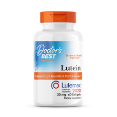 Лютеин, Lutein, Doctors Best, лютемакс, 20 мг, 60 капсул