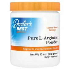 Аргинин, L-Arginine, Doctor's Best, чистый порошок, 300 г.