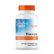 Бакопа, Bacopa With Synapsa, Doctor's Best, 320 мг, 60 капсул