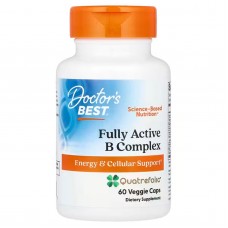 Комплекс витаминов группы В, Fully Active B Complex, Doctor's Best, 60 вегетарианских капсул