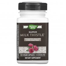 Поддержка печени, Super Milk Thistle, Nature's Way, 120 веганских капсул