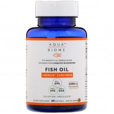 Рыбий жир + Мерива куркумин, Fish Oil + Meriva Curcumin, Enzymedica, 60 гелевых капсул