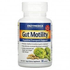 Поддержка моторики ЖКТ и пищеварения, Gut Motility, Enzymedica, 30 капсул