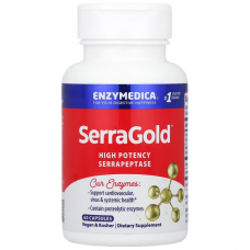 Серрапептаза для сердца, High Activity Serrapeptase, Enzymedica, 60 капсул