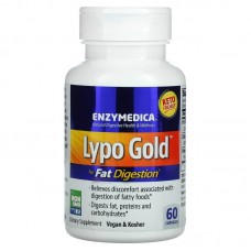 Ферменты для переваривания жиров, Lypo Gold, Enzymedica, 60 капсул