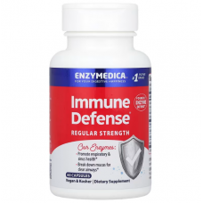 Защита иммунитета, Immune Defense, Enzymedica, с протеолитическими ферментами, 60 капсул