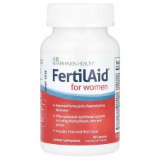 Витамины для зачатия, FertilAid for Women, Fairhaven Health, для женщин, 90 капсул