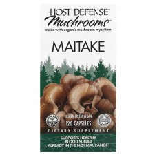 Майтаке, Maitake, Host Defense, Mushrooms, 120 капсул