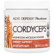Кордицепс, Cordyceps, Fungi Perfecti, мицелий грибов в порошке, добавка для пополнения запаса энергии, 100 г