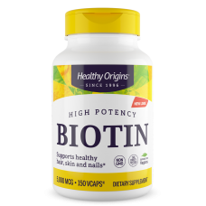 Биотин, Biotin, Healthy Origins, 5000 мкг, 150 капсул