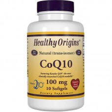 Коэнзим CoQ10, CoQ10 Gels (Kaneka Q10), Healthy Origins, 100 мг, 10 кап.
