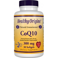 Коэнзим Q10, CoQ10 (Kaneka Q10), Healthy Origins, 300 мг, 30 гелевых капсул