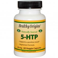 5-гидроксил L-триптофан (5-НТР), Healthy Origins, 50 мг, 60 капсул