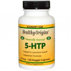 5-гидрокситриптофан (5-НТР), Healthy Origins, 50 мг, 120 к.