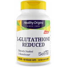 Глутатион, L-Glutathione, Healthy Origins, Setria, пониженный, 500 мг, 60 капсул