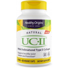 Коллаген II типа, неденатурированный, UC-II, Healthy Origins, 40 мг, 60 вегетарианских капсул