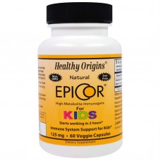 Эпикор для детей, EpiCor for Kids, Healthy Origins, 125 мг, 60 капсул
