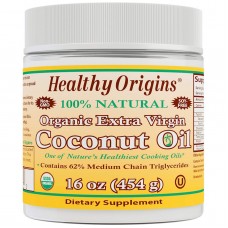 Кокосовое масло, Coconut Oil, Healthy Origins, органик, 454 г