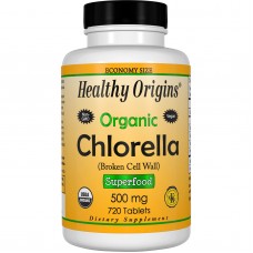 Хлорелла, Chlorella, Healthy Origins, органик, 500 мг, 720 таб.