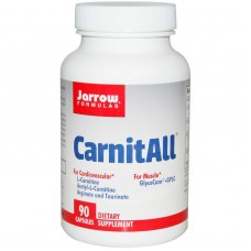 Карнитин, CarnitAll, Jarrow Formulas, 90 капсул