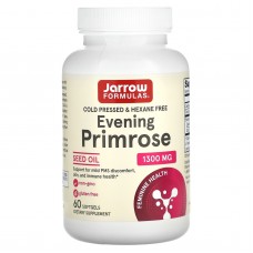Масло вечерней примулы (Evening Primrose), Jarrow Formulas, 1300 мг,  60 кап.