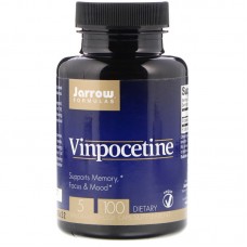 Витамины для мозга, Vinpocetine, Jarrow Formulas, 5 мг, 100 капсул