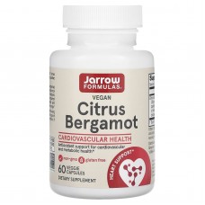 Бергамот, Citrus Bergamot, Jarrow Formulas, 500 мг, 60 растительных капсул