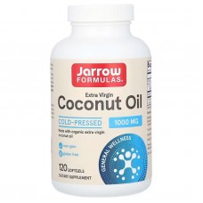 Кокосовое масло, Coconut Oil, Jarrow Formulas, 1000 мг, 120 капсул