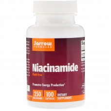 Ниацинамид, Niacinamide, Jarrow Formulas, 250 мг, 100 капсул