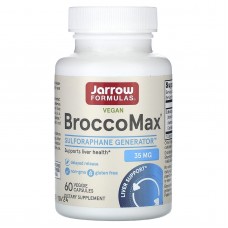 Брокколи экстракт, BroccoMax, Jarrow Formulas, активированный мирозиназой, 60 растительных капсул с отсроченным высвобождением