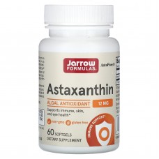 Астаксантин, Astaxanthin, Jarrow Formulas, 12 мг, 60 кап.