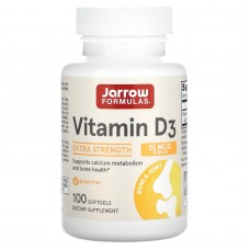 Витамин D3, Vitamin D3, Jarrow Formulas, 1000 МЕ, 100 гелевых капсул