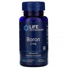 Бор, Boron, Life Extension, 3 мг, 100 капсул