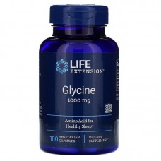 Глицин, Glycine, Life Extension, 1000 мг, 100 капсул