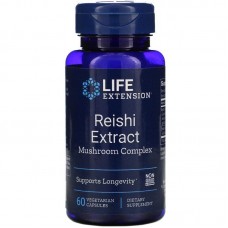 Грибы рейши, Reishi, Life Extension, грибной комплекс, экстракт, 60 кап.
