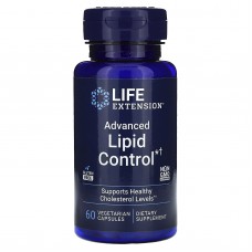 Уровень липидов: усовершенствованная формула, Advanced Lipid Control, Life Extension, 60 вегетарианских капсул (500 мг в капсуле)