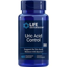 Мочевая кислота, контроль, Uric Acid Control, Life Extension, 60 вегетарианских капсул