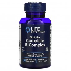 В-комплекс витаминов, BioActive B-Complex, Life Extension, биоактивный, 60 вегетарианских капсул